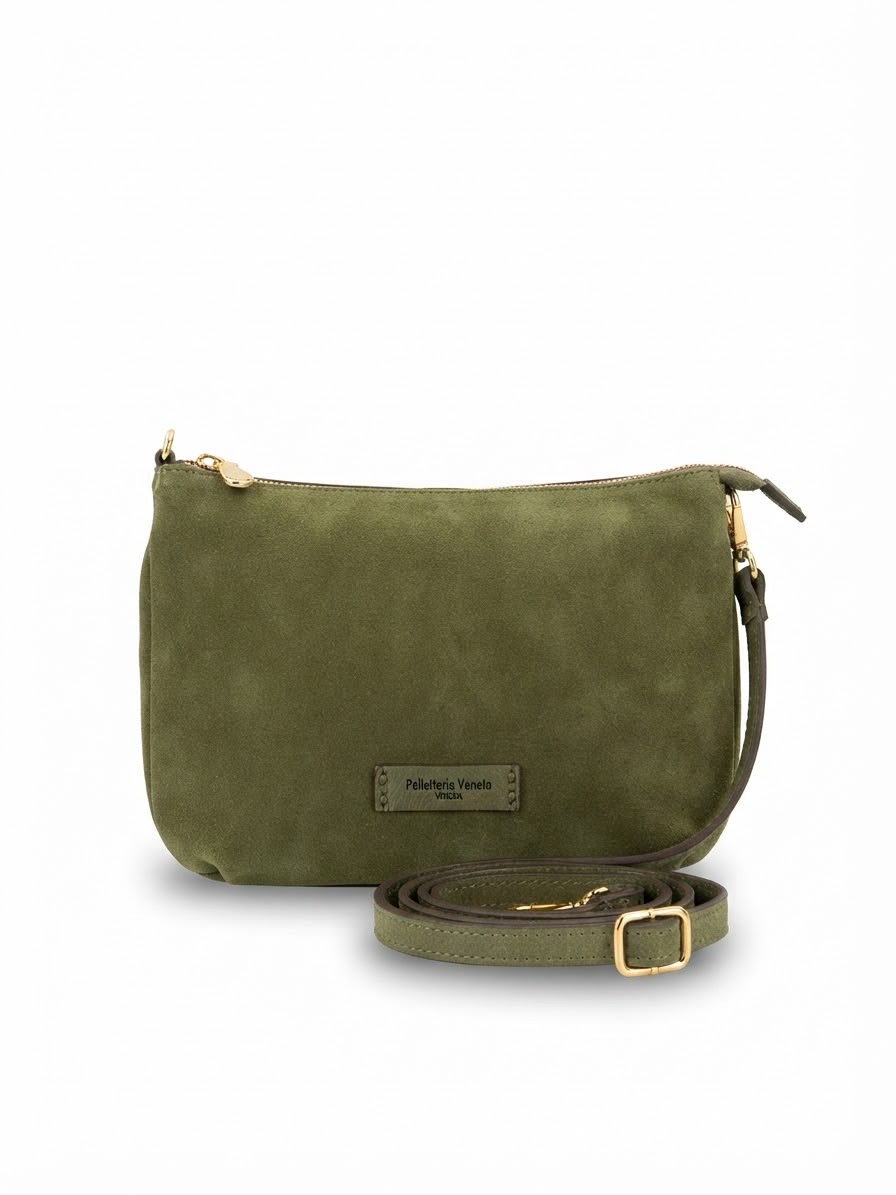 Tracolla in nabuk da donna NB27413 collezione Campiello Pelletteria Veneta
