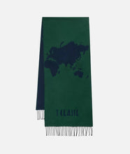 Carica l'immagine nel visualizzatore di Gallery, Sciarpa Geo Pieno 40x180 Petrolio