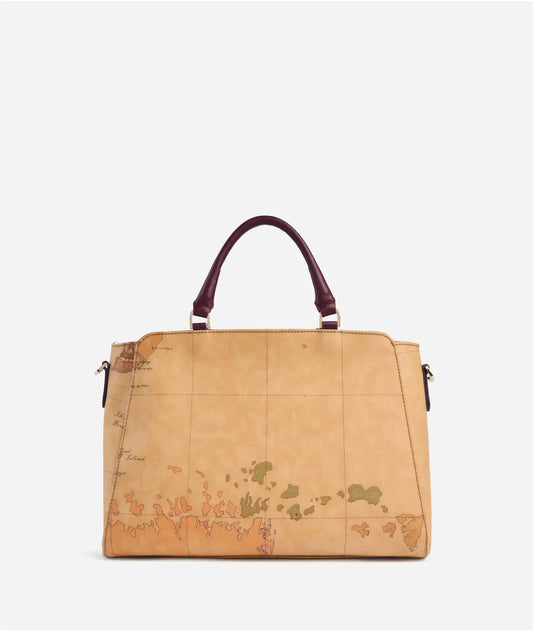 Geo Saloon borsa a mano Burgundy Alviero Martini
