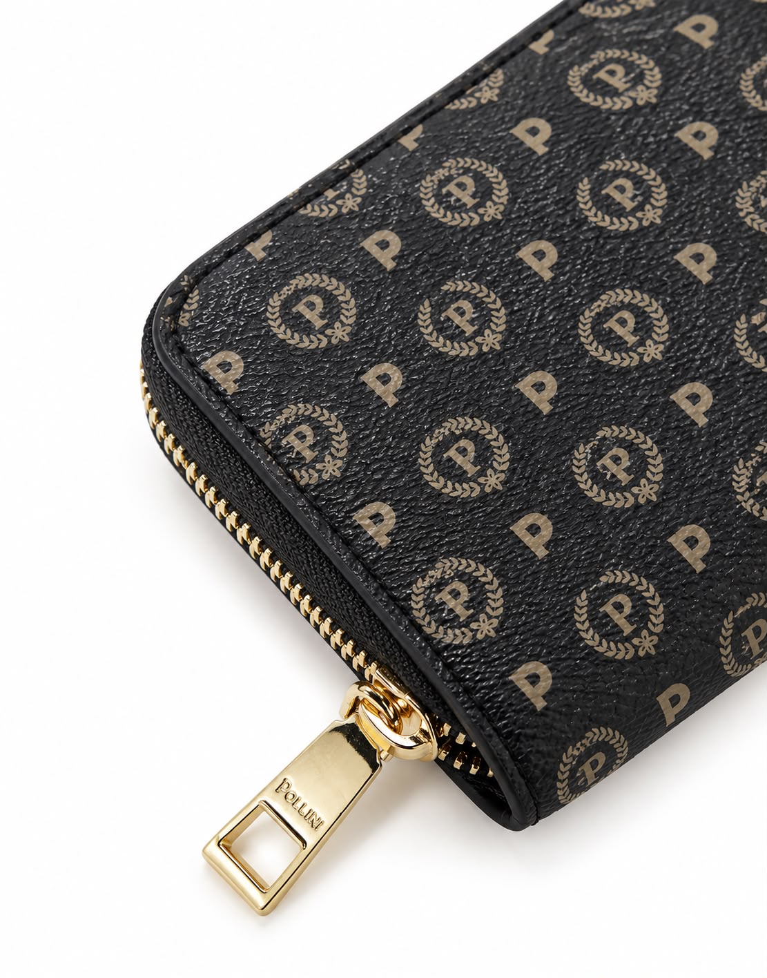 Linea Heritage Portafoglio Zip Around Heritage Logo Classic Nero/Nero