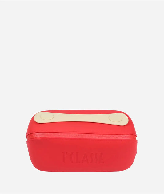 Ombrello supermini Geo Classic con custodia Rossa Alviero Martini