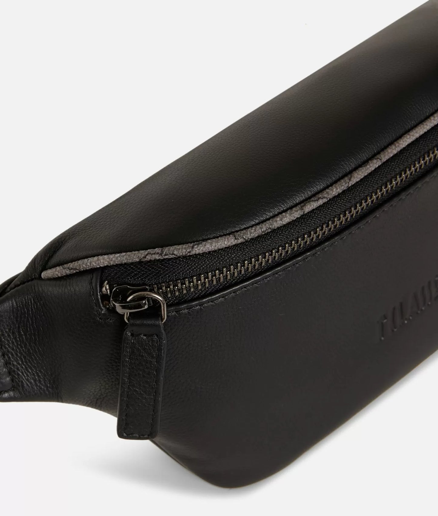 Belt bag in pelle nera