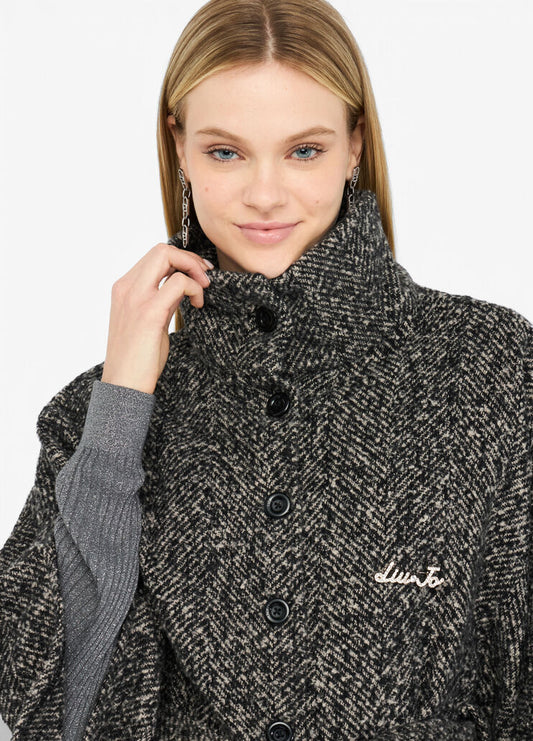 Poncho con cintura
