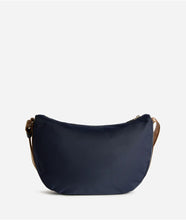 Carica l'immagine nel visualizzatore di Gallery, Alviero Martini Stormy Nylon tracolla a mezzaluna grande Blu Notte