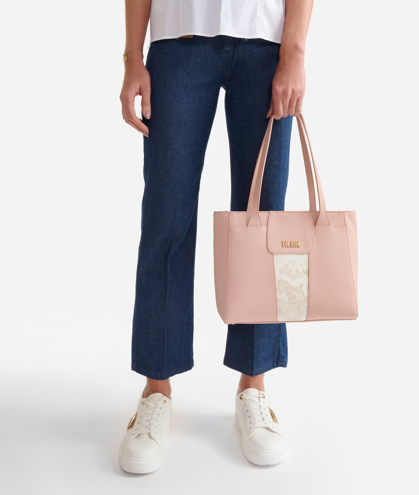 Bloom City borsa shopping media Rosa Cameo Alviero Martini
