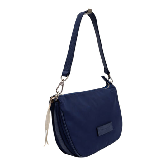 Borsa a Tracolla Piccola 'Vela' in Nylon Blu - Pelletteria Veneta