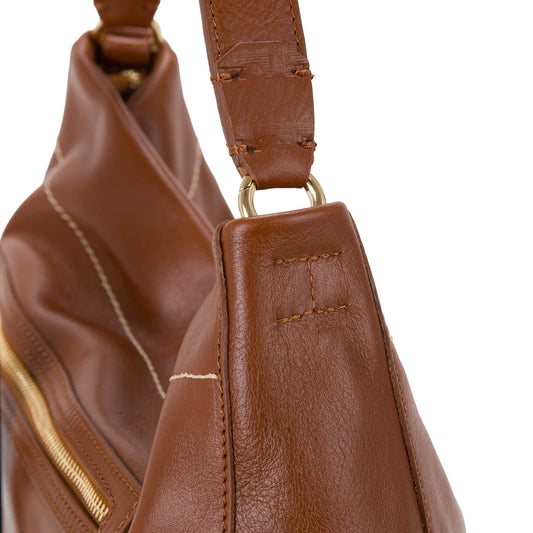 Borsa a Spalla 'Bronzin' in Pelle Cuoio - Pelletteria Veneta