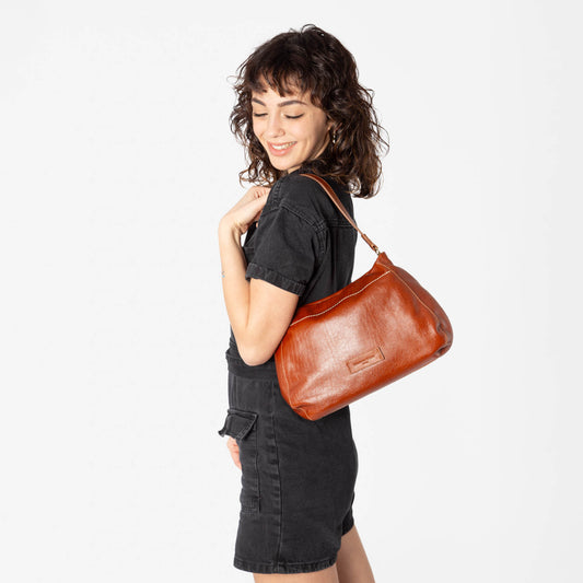 Borsa a Spalla & Tracolla 'Bronzin' in Pelle Cuoio - Pelletteria Veneta