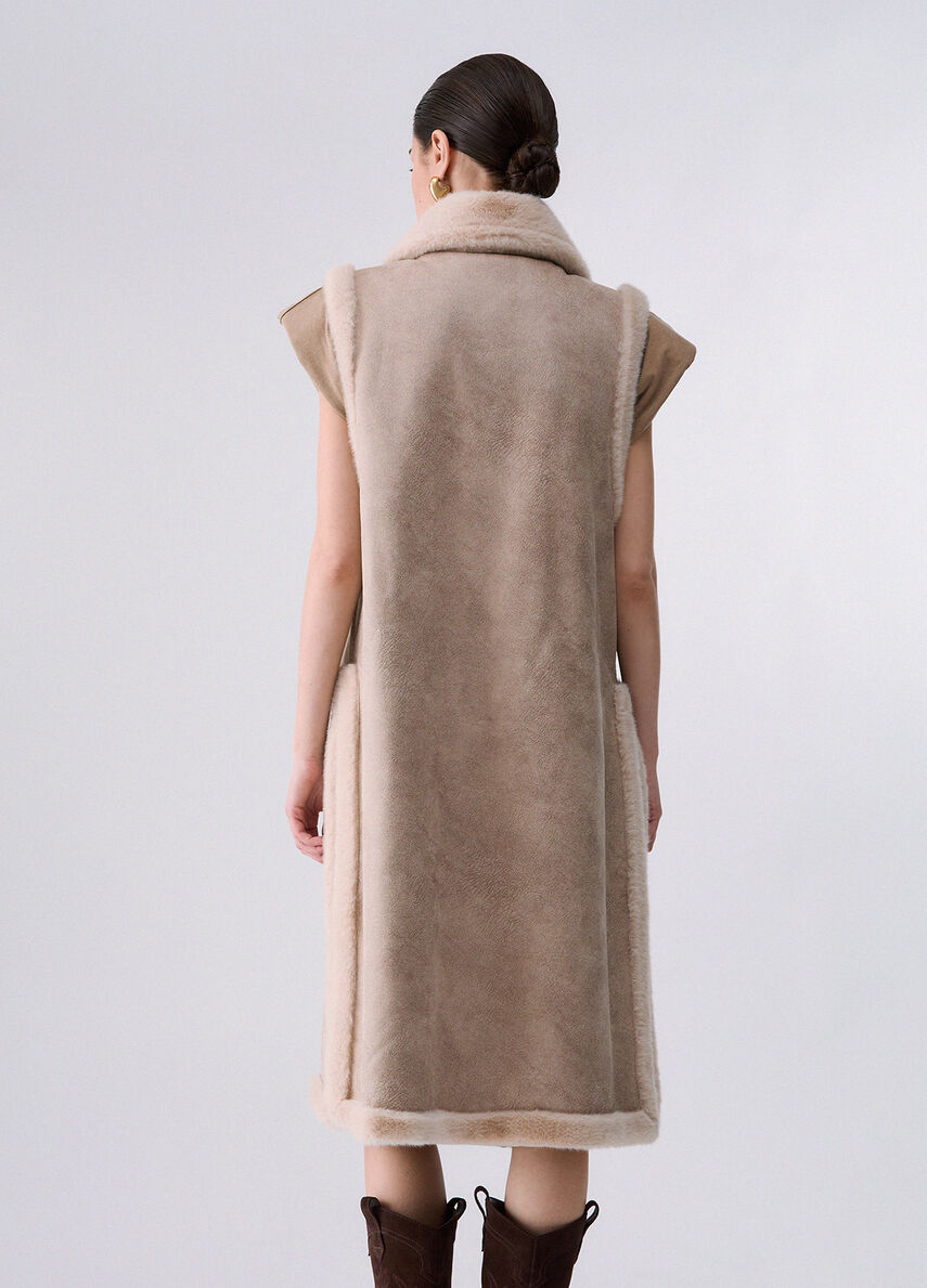 Gilet in montone sintetico Liu Jo