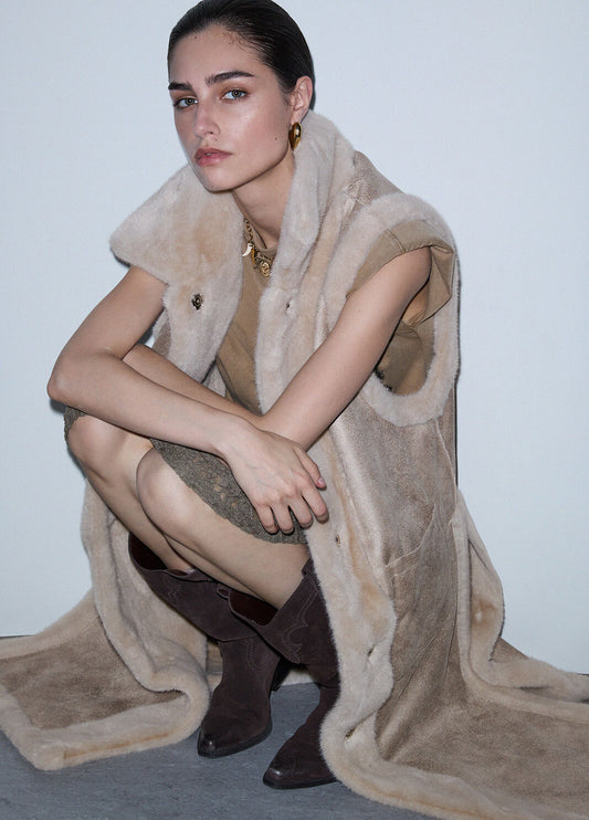 Gilet in montone sintetico Liu Jo