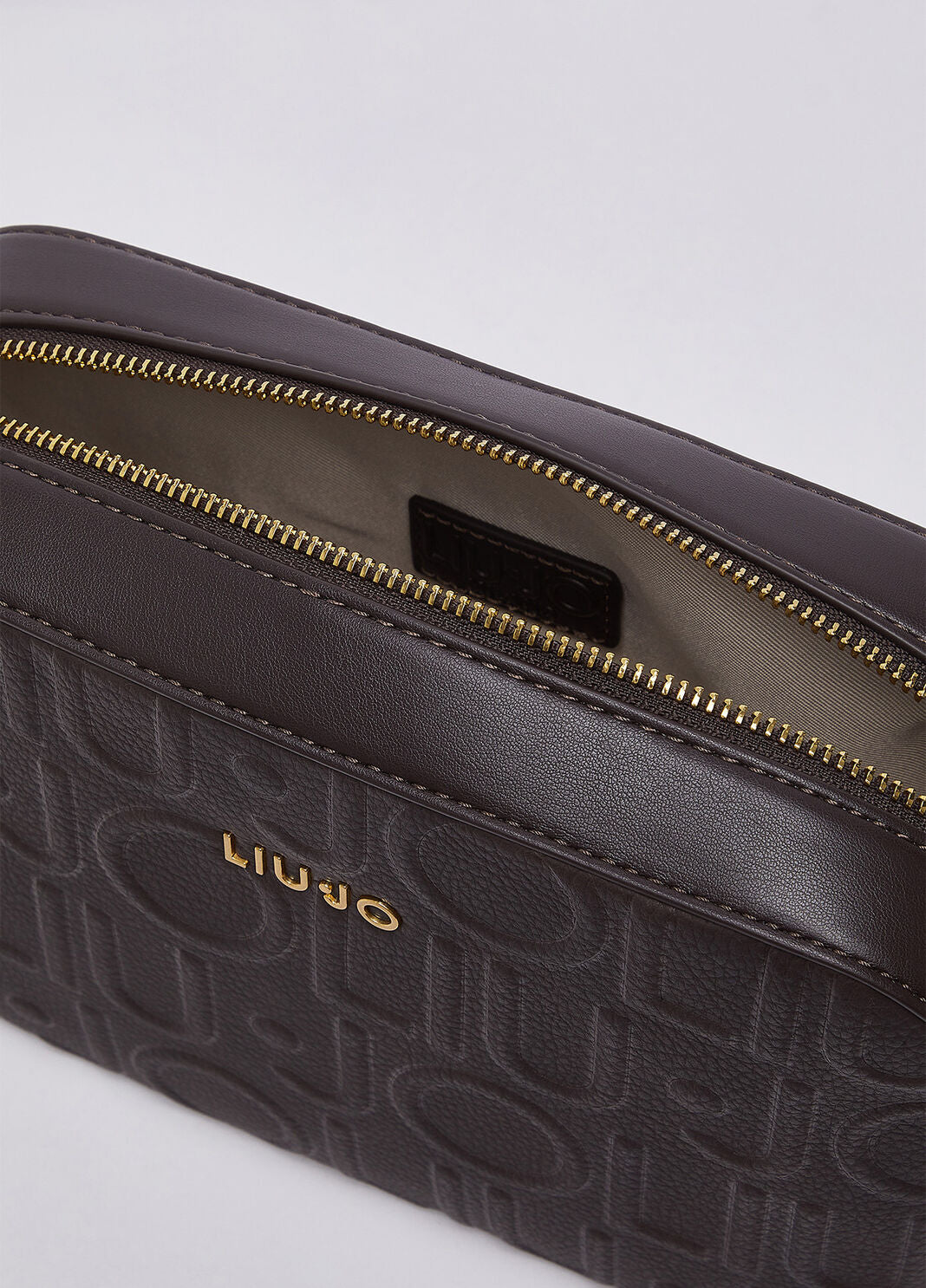 Borsa a tracolla media con logo Liu Jo