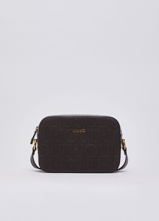 Borsa a tracolla media con logo Liu Jo