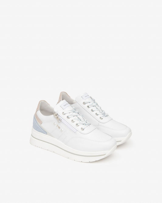 E615203D_707 Sneakers Donna in Pelle e Suede NeroGiardini