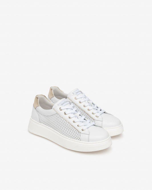 E615274D_707 Sneakers Donna in Pelle e Materiale Tecnico NeroGiardini