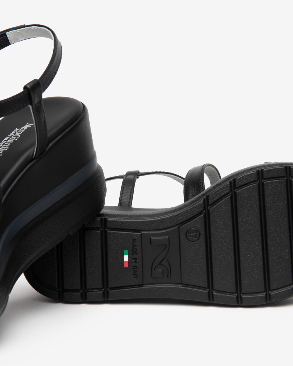 E615953D_100 Sandali Donna in Pelle NeroGiardini