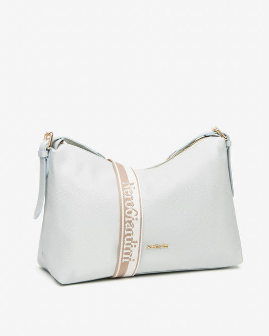 E644082D_112 Borsa a Tracolla da Donna in Materiale Tecnico NeroGiardini