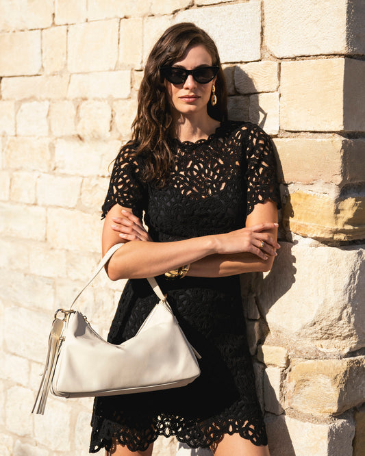 E644153D_704 Borsa Hobo da Donna in Pelle NeroGiardini