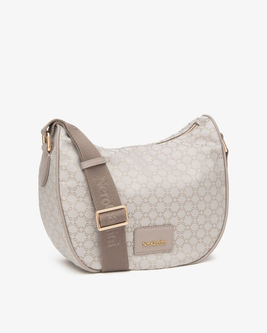 E644210D_331 Borsa a Tracolla da Donna in Materiale Tecnico NeroGiardini