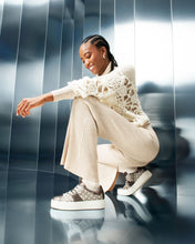 Carica l'immagine nel visualizzatore di Gallery, Art. I411614D\300 Sneakers donna in pelle e materiale tecnico