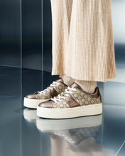Carica l'immagine nel visualizzatore di Gallery, Art. I411614D\300 Sneakers donna in pelle e materiale tecnico