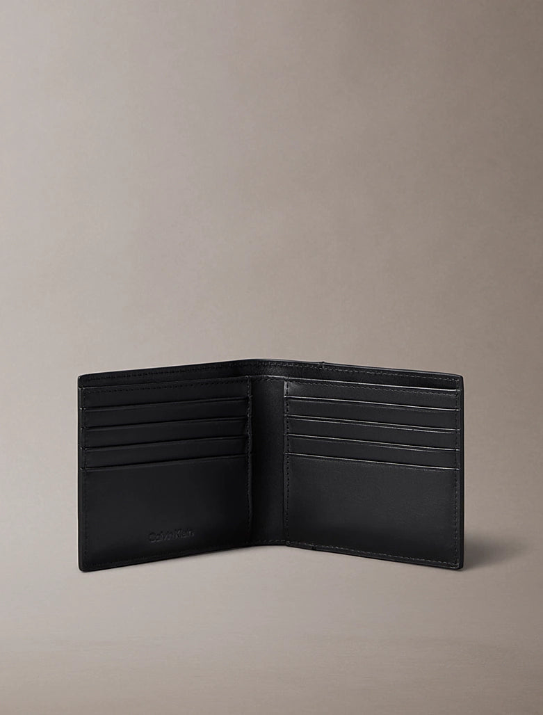 Portafoglio in pelle Calvin Klein Black