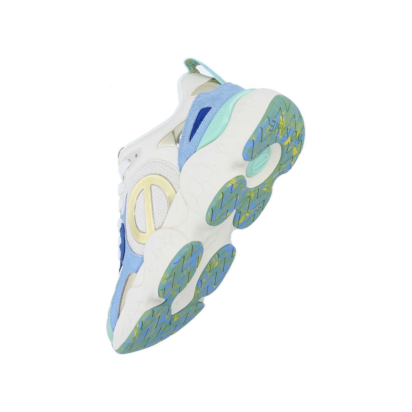 NO NAME KRAZEE RUNNER W BIANCO SPORCO/VERDE/BLU SICILIANO