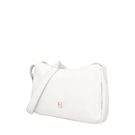 ToscaBlu Sacca in pelle Roma con logo colore bianco