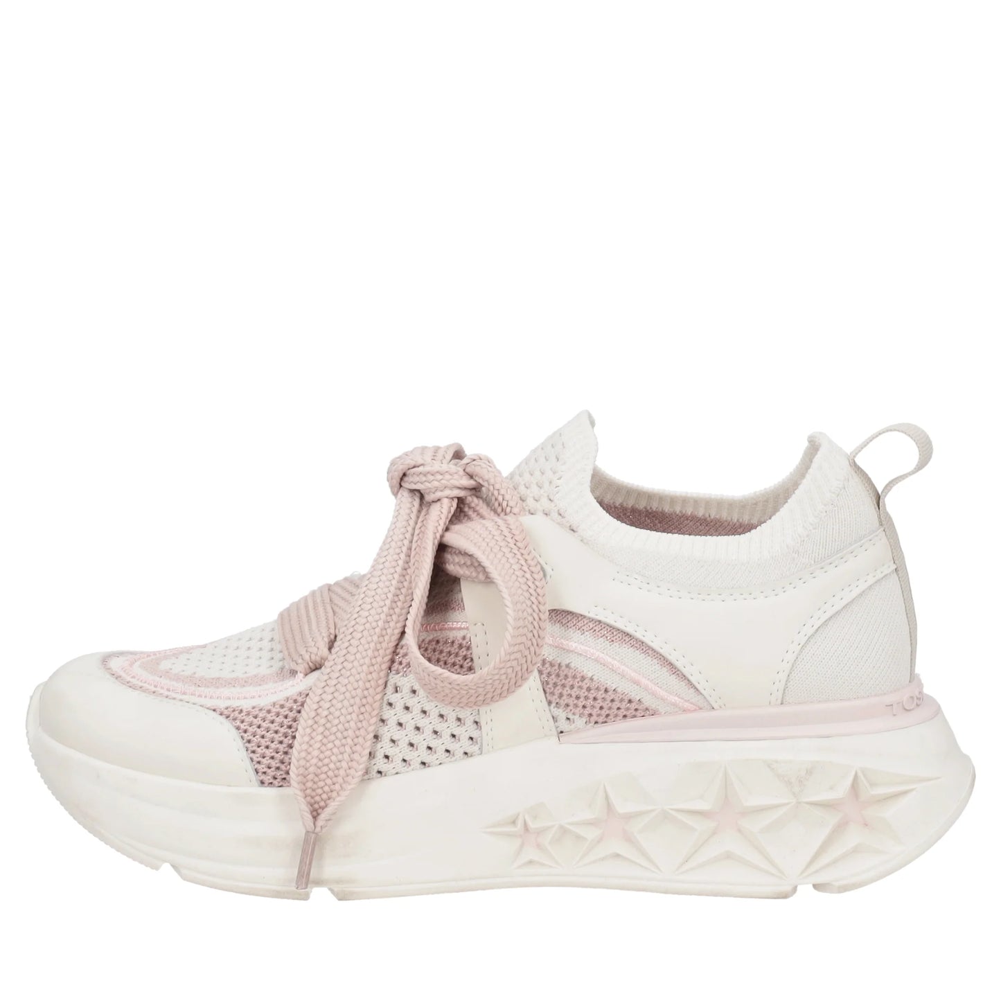 Sneaker stella con maxi stringhe colore rosa Tosca Blu