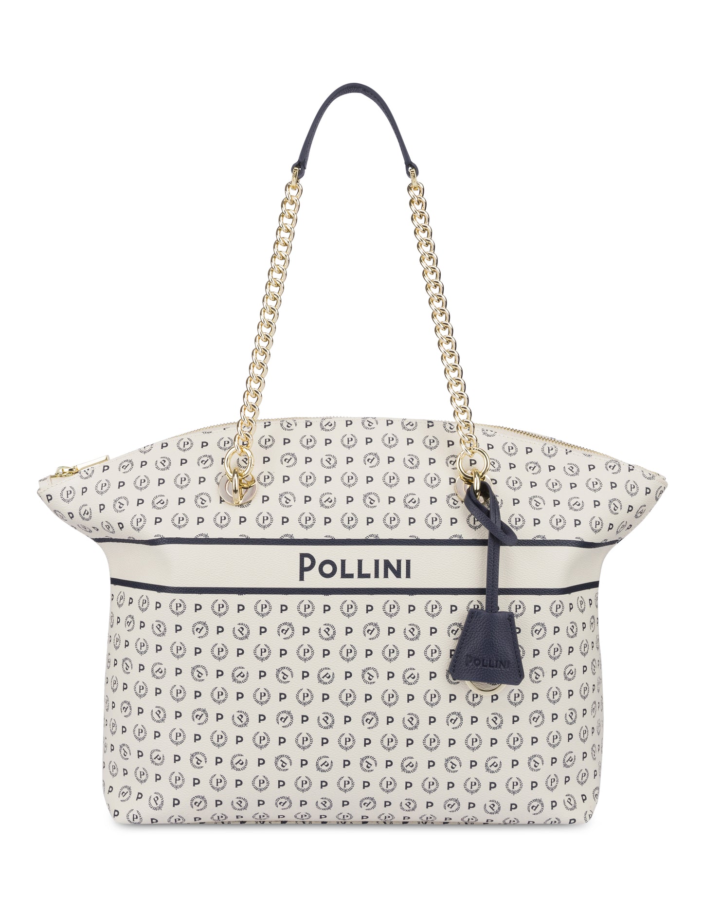 Pollini Tote Bag Heritage Marina Avorio/blu
