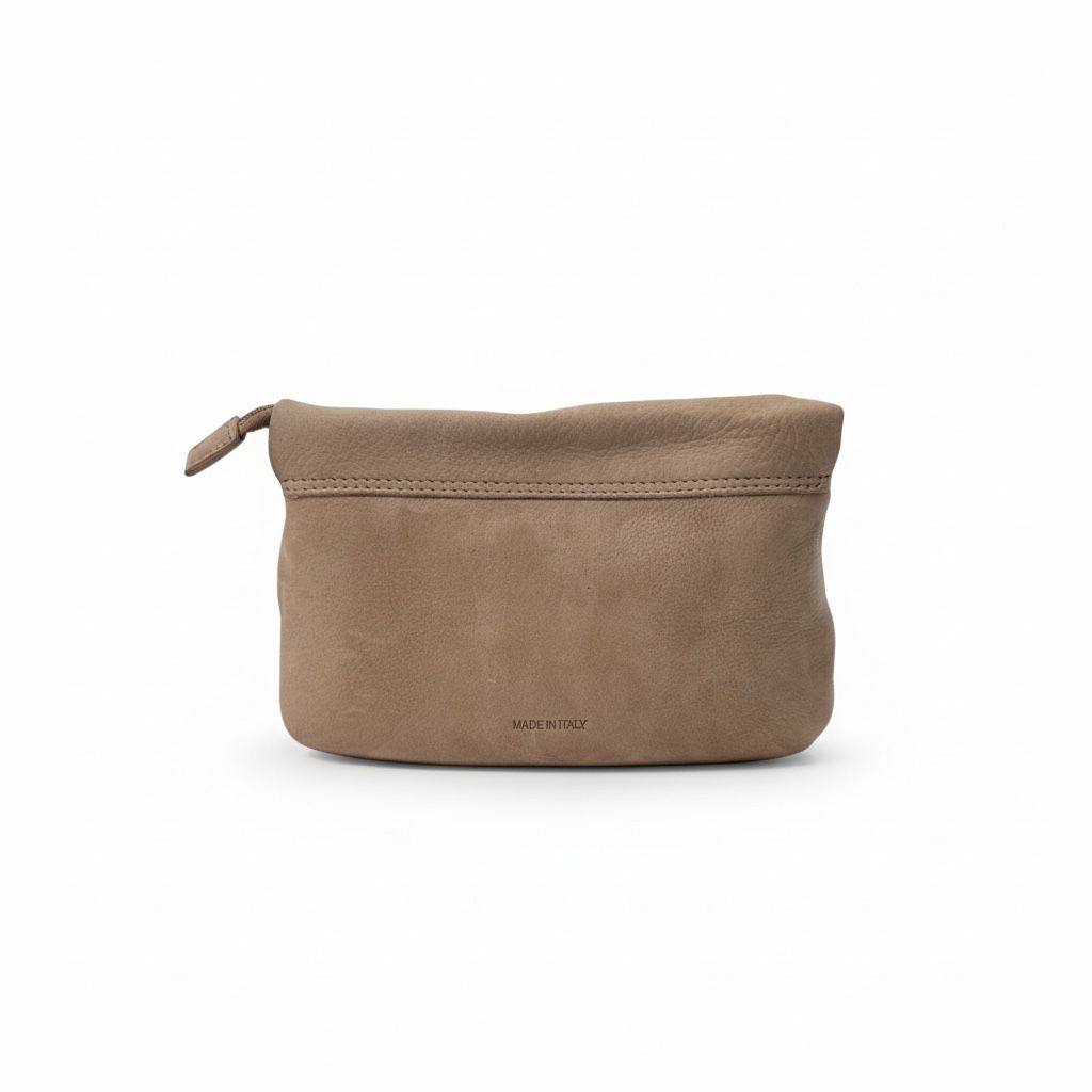 Borsa a Spalla 'Tracolla' in Nabuk Malva - Pelletteria Veneta