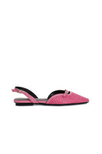 Carica l'immagine nel visualizzatore di Gallery, slingback in paglia intrecciata fuxia
