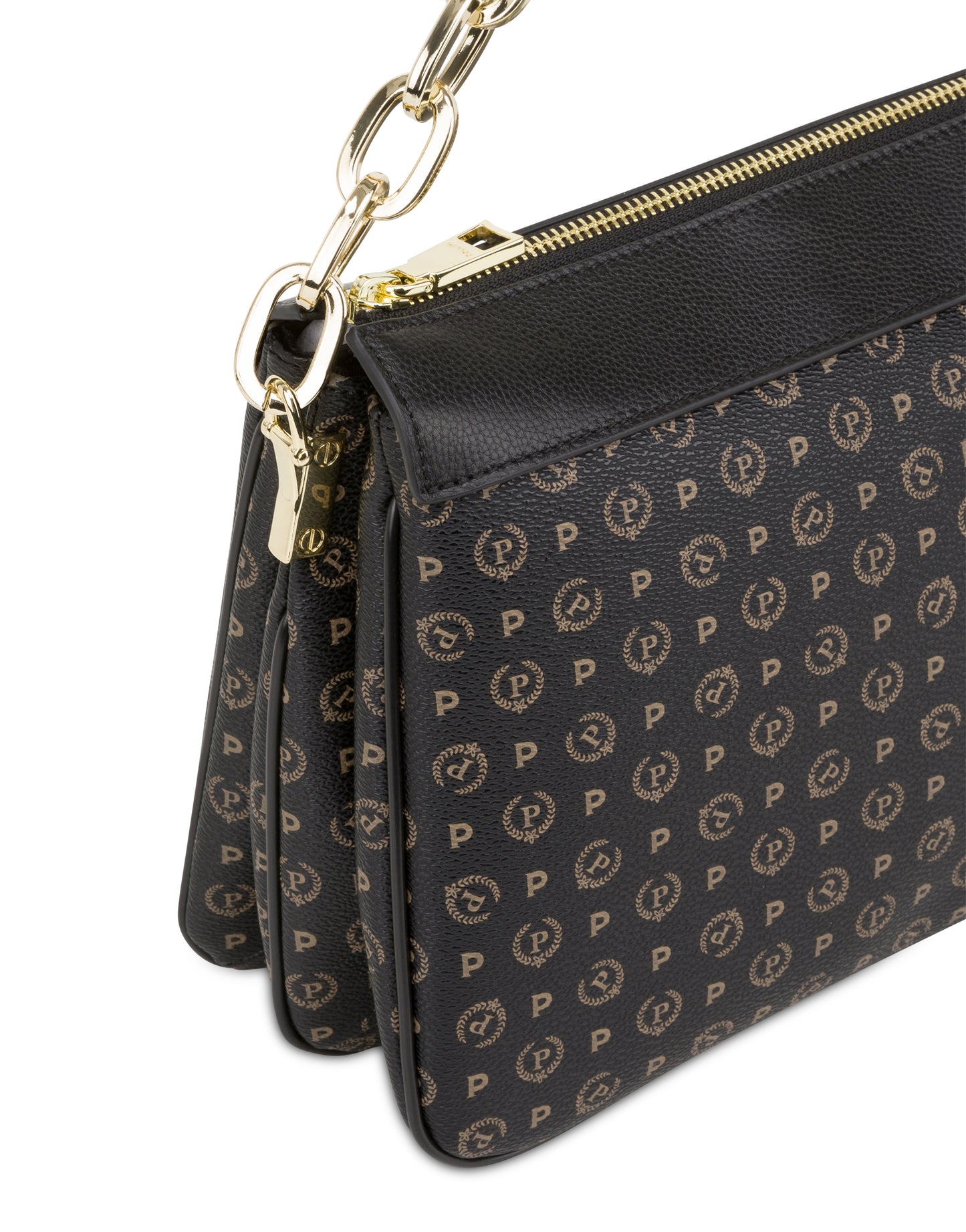 Linea Heritage Borsa A Spalla Heritage Pvc Nero/nero