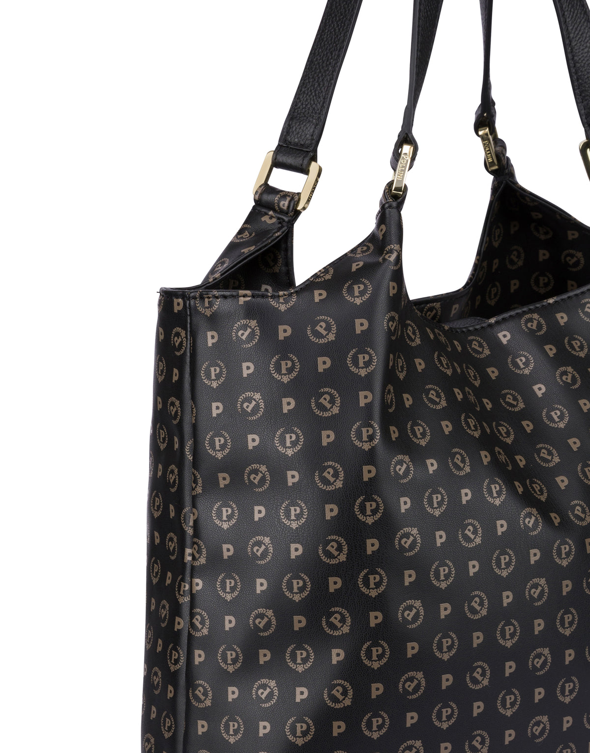 Pollini Linea Heritage Tote Bag Heritage Soft Relief Nero/nero