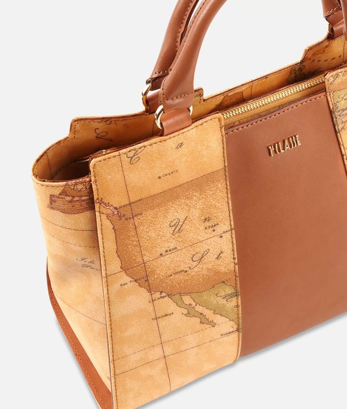 Art.C E028 6000 Geo Classic Borsa a mano piccola con inserto centrale