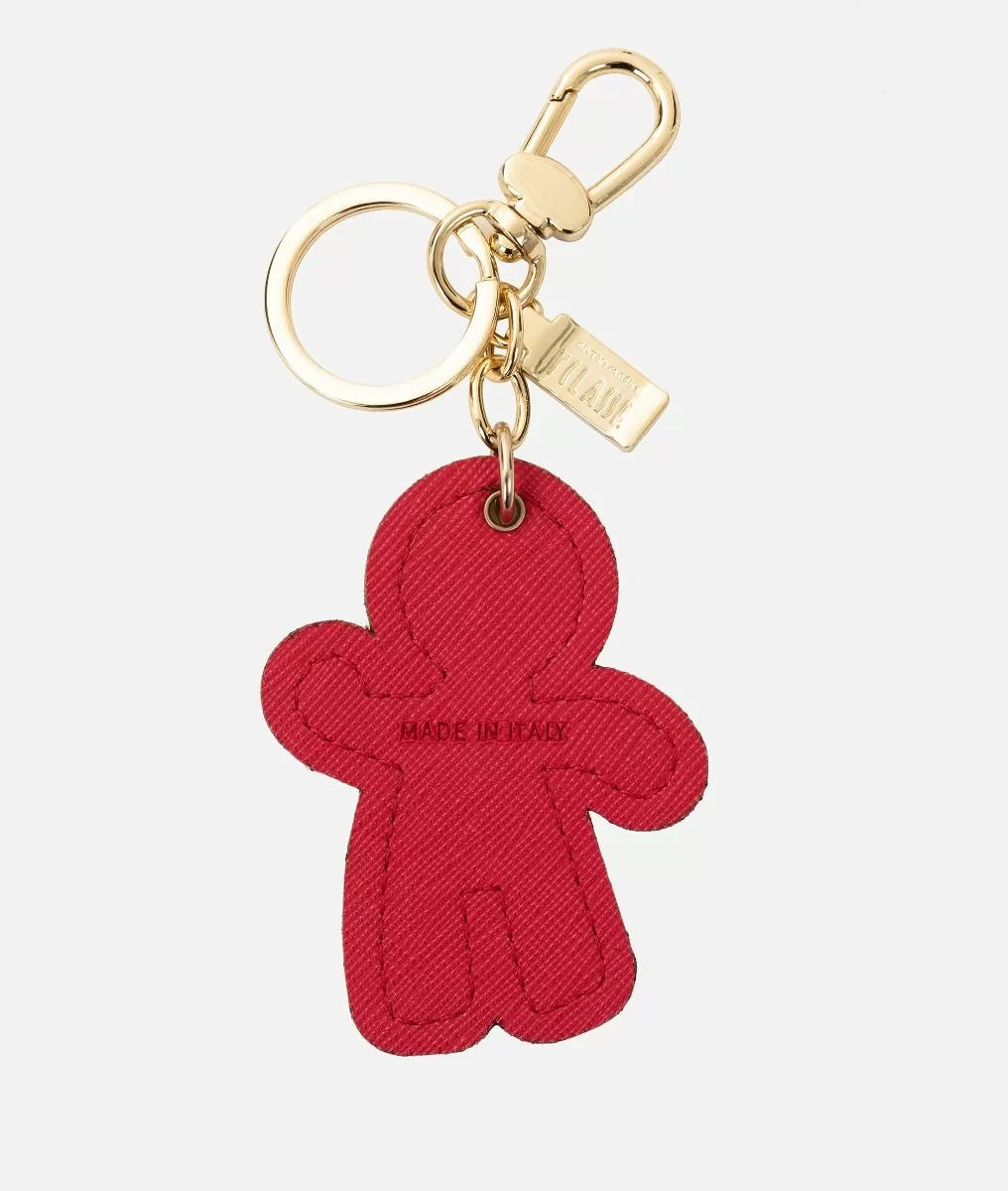Portachiavi Omino pan di zenzero Rosso