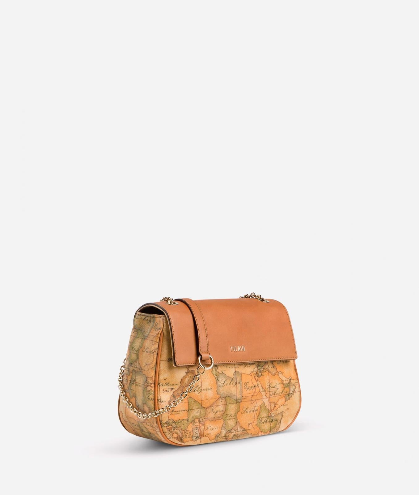 Art.C D096 6000 Geo Classic Borsa mini con battente in pelle