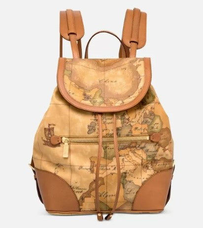 Geo Classic Zaino con angoli in pelle