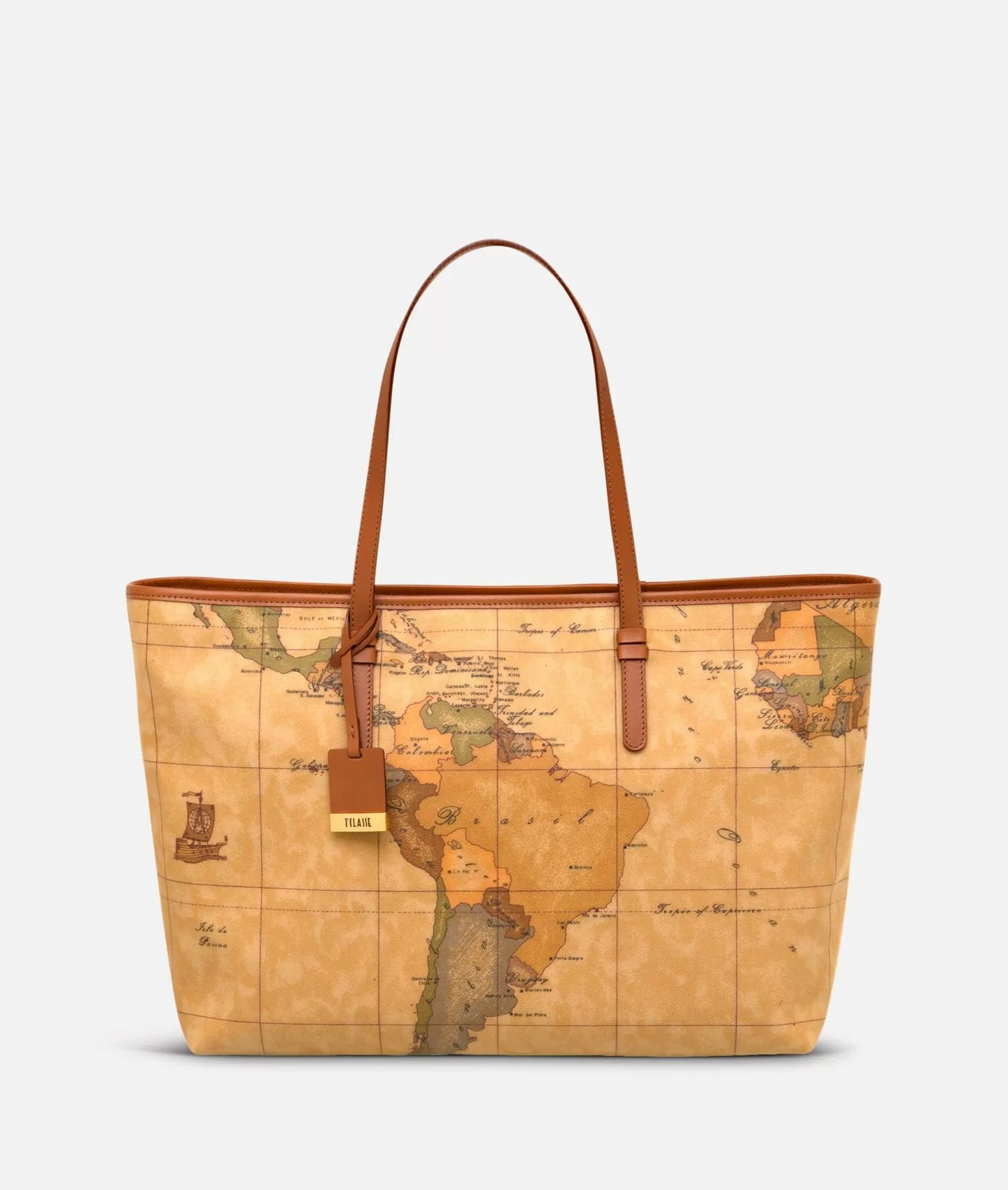 Art.C  D071 6000 Geo Classic Borsa shopping maxi con zip