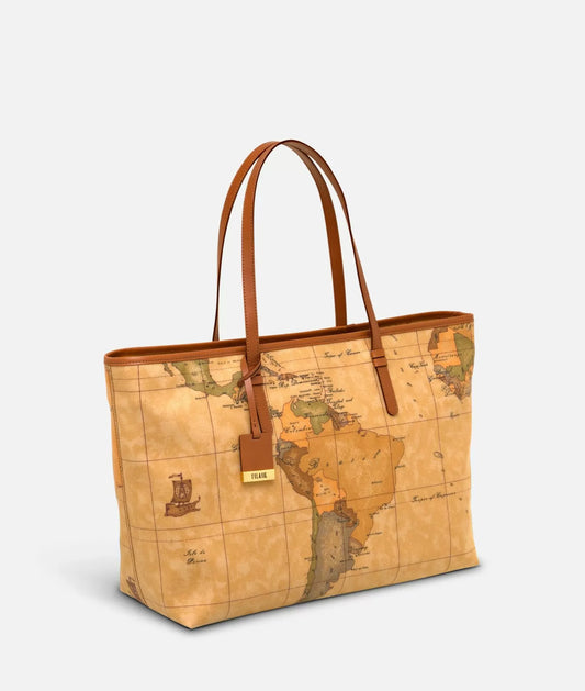 Art.C  D071 6000 Geo Classic Borsa shopping maxi con zip