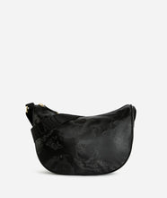 Carica l&#39;immagine nel visualizzatore di Gallery, Art.c S007 6900 Geo Soft Black tracolla a mezzaluna media

