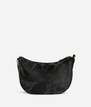 Carica l&#39;immagine nel visualizzatore di Gallery, Art.c S007 6900 Geo Soft Black tracolla a mezzaluna media
