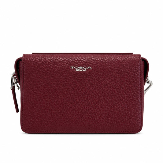 ToscaBlu  Tracolla in pelle Citylife colore rosso scuro