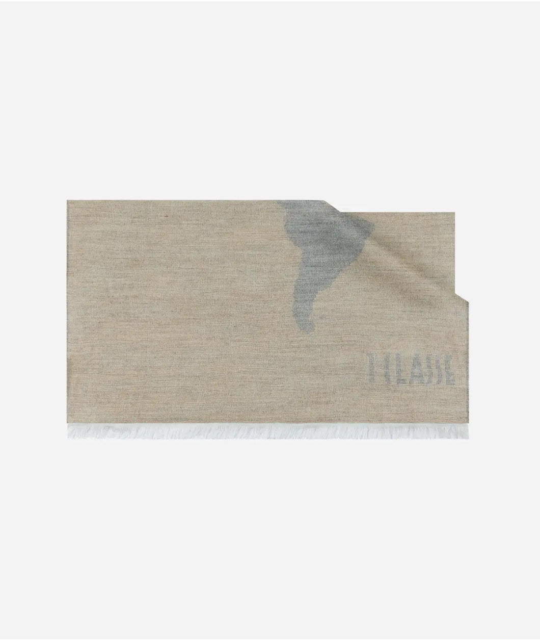 Stola Geo Pieno in misto modal e lana 80x180 Greige Alviero Martini