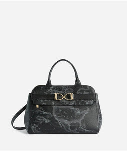 Folk Geo Night borsa a mano Nera