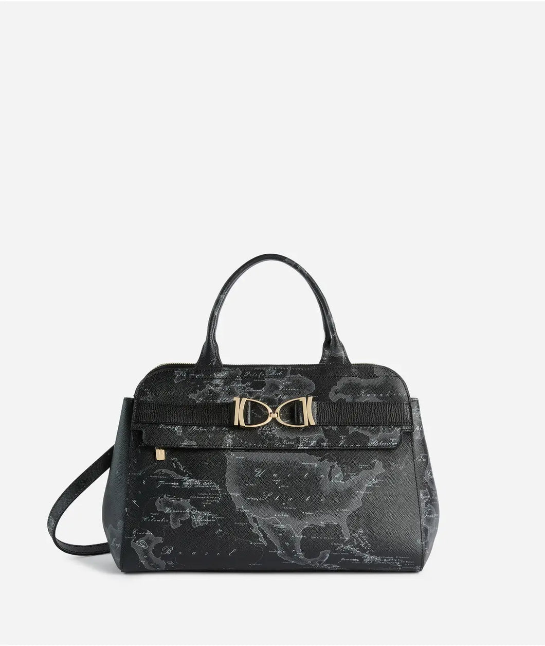 Folk Geo Night borsa a mano Nera