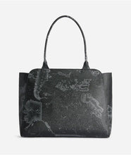 Carica l&#39;immagine nel visualizzatore di Gallery, Folk Geo Night borsa shopping Nera
