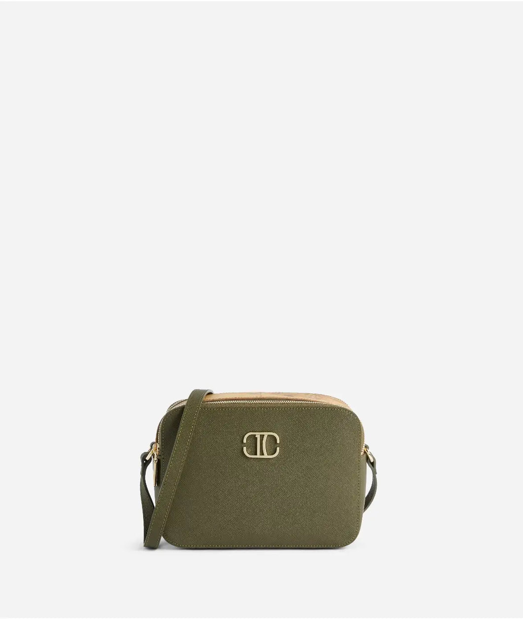 Skye Bag tracollina doppia zip Verde Muschio