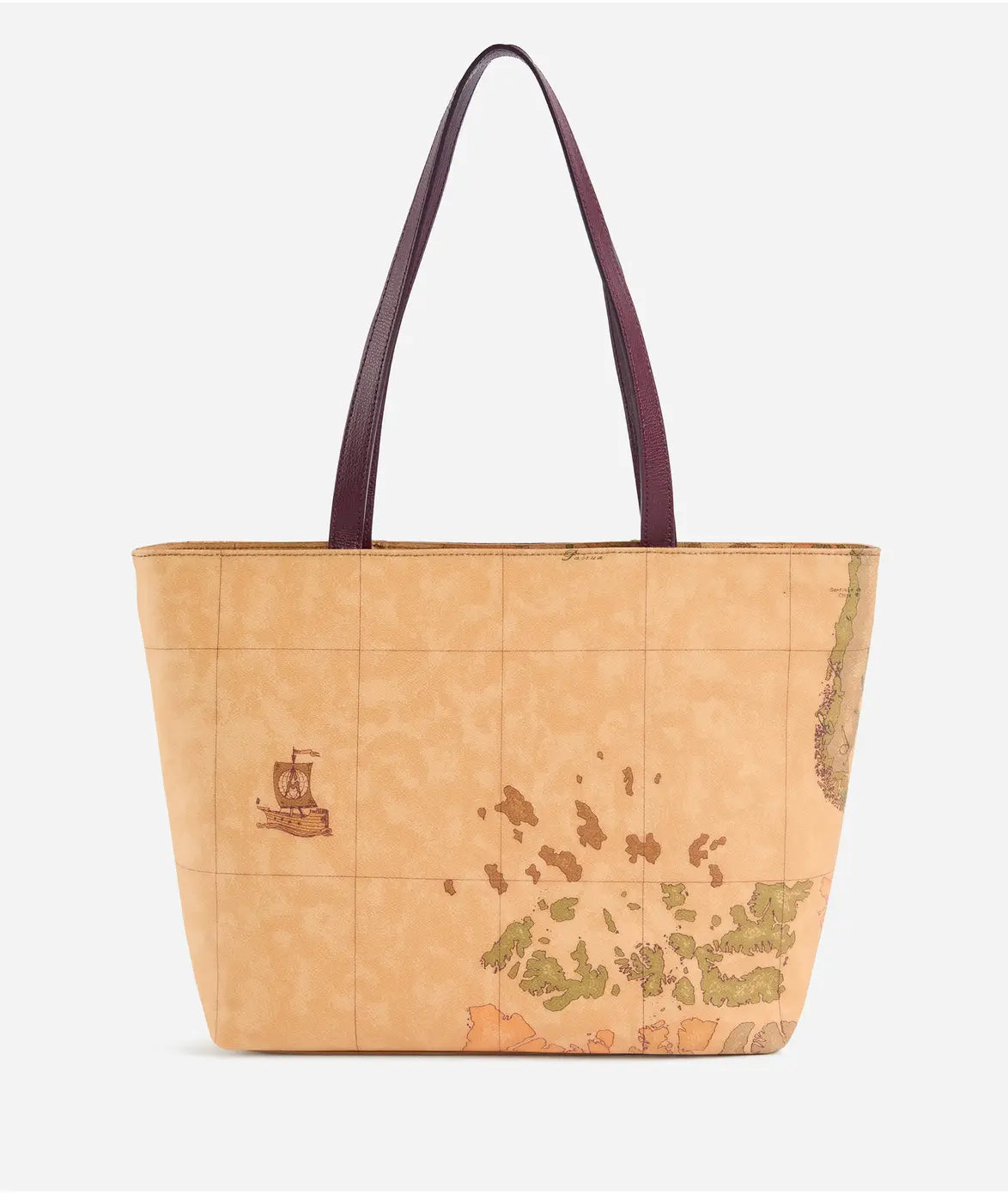 Geo Saloon borsa shopping Burgundy Alviero Martini