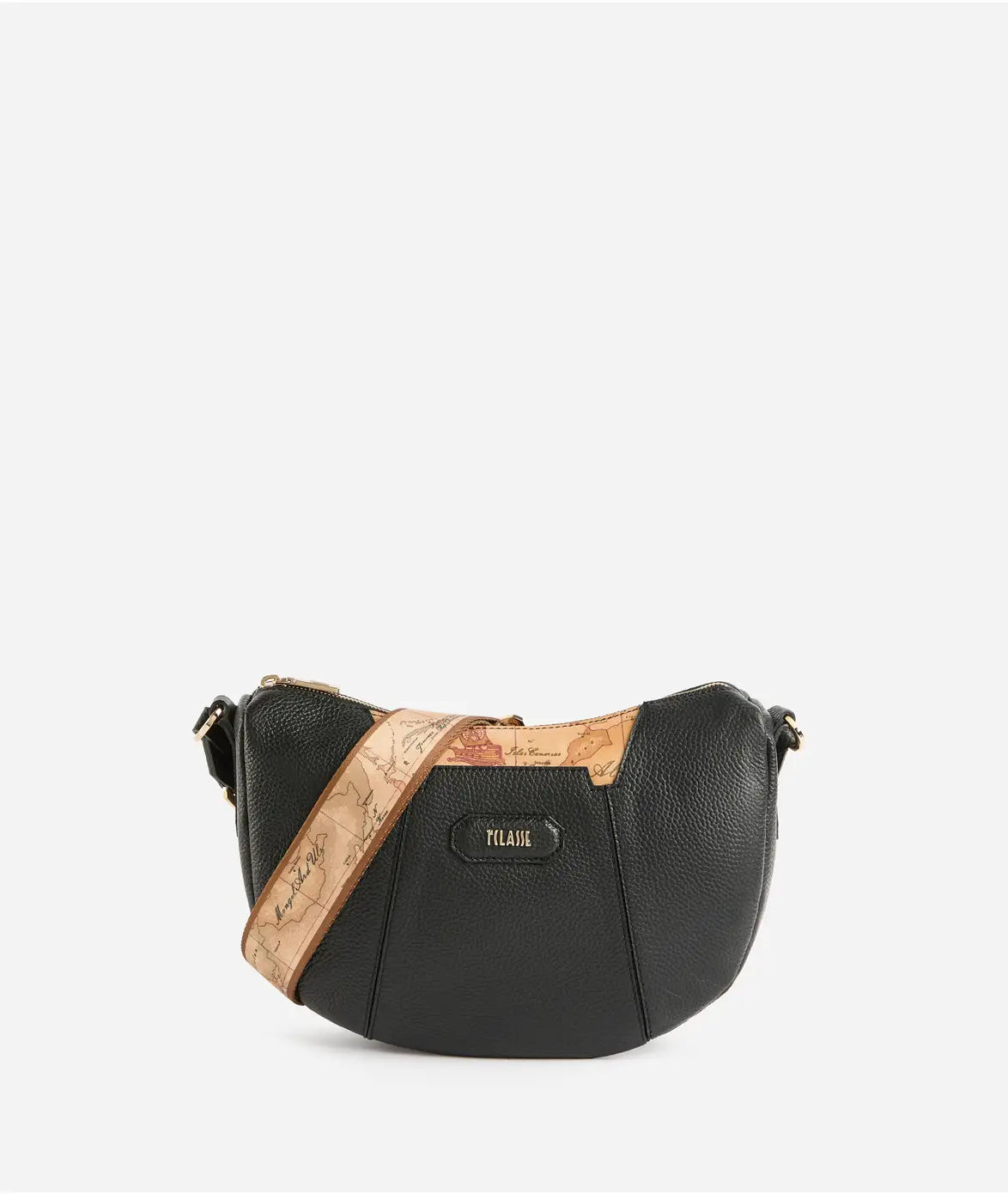 Sierra Leather tracolla a mezzaluna Nera Alviero Martini