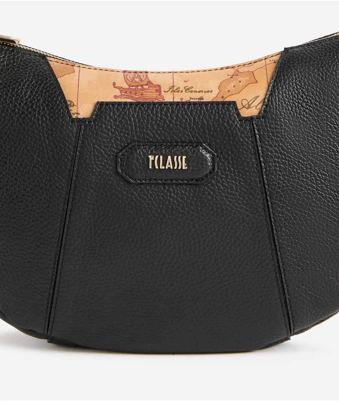 Sierra Leather tracolla a mezzaluna Nera Alviero Martini